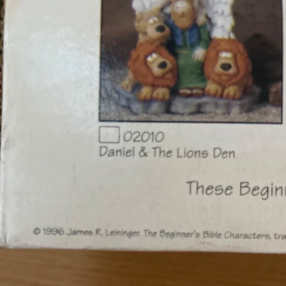 The Beginners Bible Jonah and The Whale Ceramic Collectible Figurine 1996 Rare - Picture 12 of 15